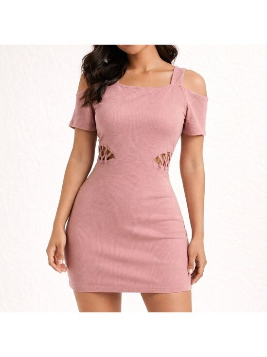 Charlotte Russe Dresses & Skirts - Women's Mauve Mid-length Dress Size Medium |BB-DSST-TM0624-2